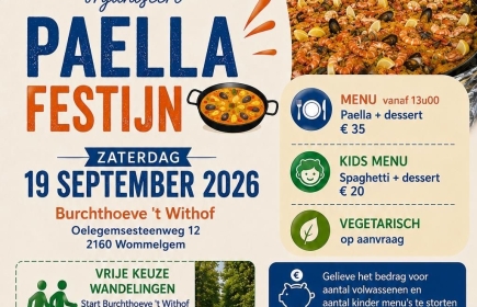 Paella Festijn op zaterdag 19 september 2026